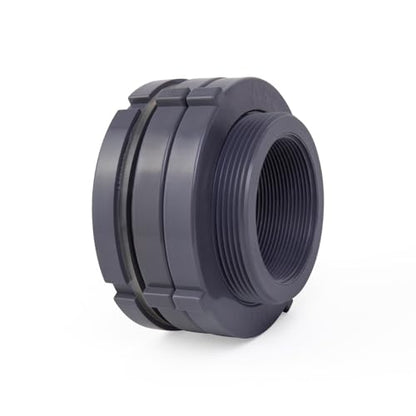 ChillWaves PVC Bulkhead Fitting 3" Double Thread Connector Adapter for Water Tank, Aquariums, Rain barrels(1-PACK) - size: 3 Inch, style: Bulkhead Fitting