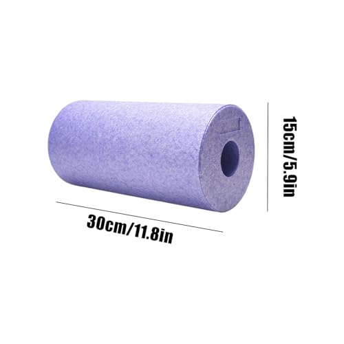 Back Foam Roller Hollow Column Trigger Point Release Tool | Muscle Roller Foam for Yoga Stretching Sports Recovery Home Gym Post-Exercise Fitness Routine - color: Purple