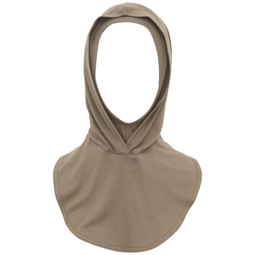 dPois Plain Ready To Wear Amira Hijab for Women Soft Muslim One Piece Instant Hijab Headscarf for Daily Wear - color: Hazel