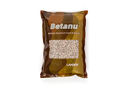 Betanu Aquarium Sand Light Natural Gravel 2-3mm 2L Aquascaping | Bright substrate for aquascaping and planted nano - size: S,2Lx1pk