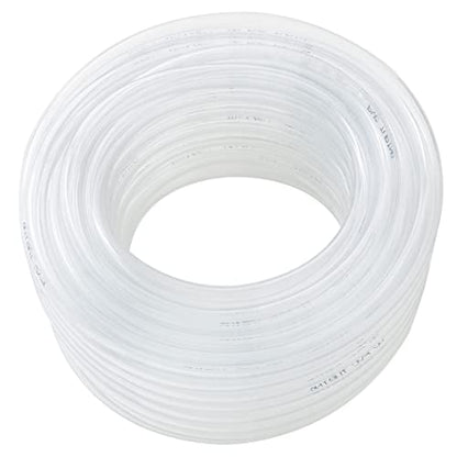 DAVCO 1" ID x 50ft Clear Vinyl Tubing, Low Pressure Flexible PVC Tubing, Heavy Duty UV Chemical Resistant Lightweight Plastic Vinyl Hose, BPA Free and Non Toxic - size: 1"ID, style: 50 Feet