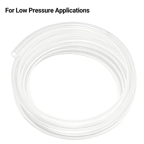 Clear Vinyl Tubing 3/4" ID × 1" OD -100 Ft 30PSI | Flexible Plastic Tubing,Lightweight Plastic Tube,Oil Resistant Hybrid Multipurpose Industrial Vinyl Hose - size: 3/4'', style: 100 feet