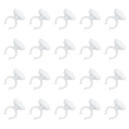 uxcell 20Pcs Aquarium Suction Cup Clips, 20mm Airline Tube Holders Clamps Cup Holder Sucker Tube Sucker for ID Airline Tubing Fish Tank, Clear - size: 20mm