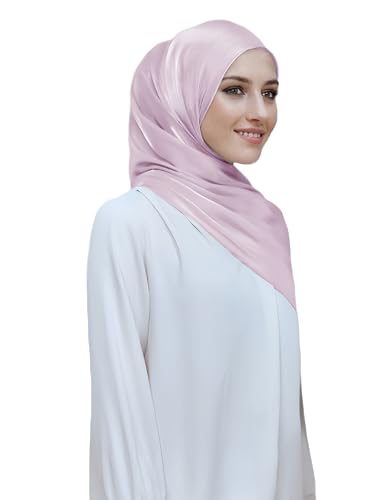 Lina & Lily Sheen Shimmer Women's Crepe Scarf Shawl Wrap Head Hijab Lightweight - color: Lilac