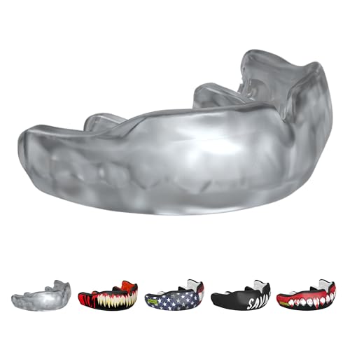 Damage Control Clear Custom Fit Mouthguard | Dentist-Designed, Easy Self-Impression Kit, Superior Fit, Protection & Breathability | Fast Turnaround for Athletes Made in USA - color: Clear