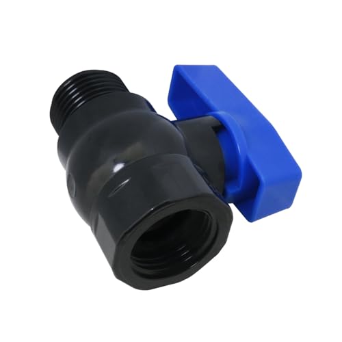 1Set Bucket Diverter Kit Garden Water Switch Shut Off Valve Plastic Hose Connector Threaded Connector 2.64 x 3.11 inches for Water Tanks Sinks Aquariums