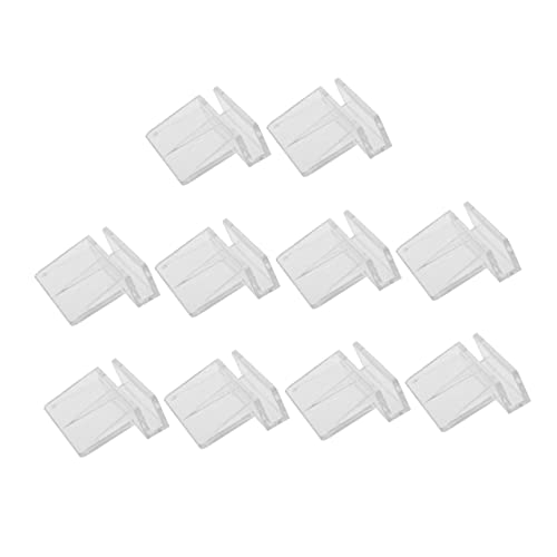 NUOBESTY 10pcs Acrylic Fish Tank Cover Support Brackets for Aquarium Glass Clear Aquarium Rack Holder Safe Practical Fish Tank Cover Support