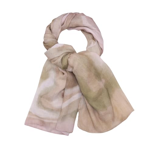 ZGMYC Watercolour Floral Printed Hijab Scarf for Women Soft Modal Cotton Instant Hijab Head Wraps Shawls Long Scarves - color: Color 28