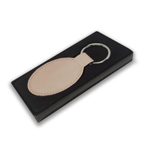 LaserGram Oval Keychain, Allah 2, Personalized Engraving Included (Beige) - color: Beige
