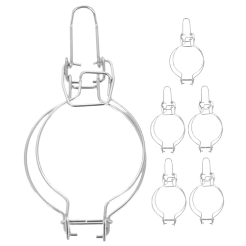 COLLBATH 6pcs Wire Clamps for Mason Jars Airtight Lid Glass Jar Holders and Easy to Use Kitchen Storage Accessories for Canning and Preserving