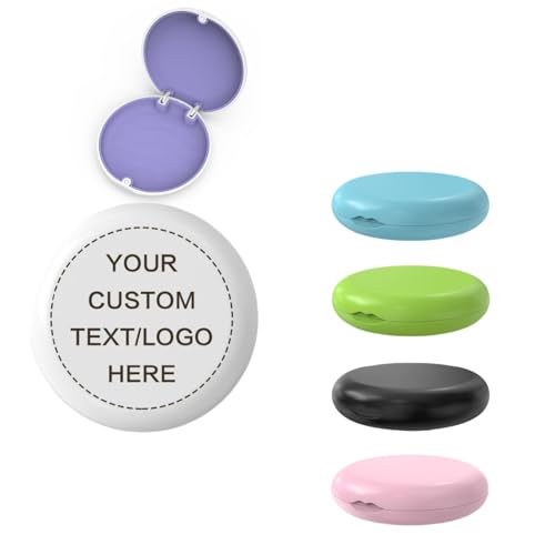 100PCS Aligner and Retainer Case without Mirror, Custom Personalized Logo Orthodontic Mouth Guard Case Customized with Any Image Logo and Text for Gift Business Logo - color: 100pcs Diy Retainer Cases without Mirror