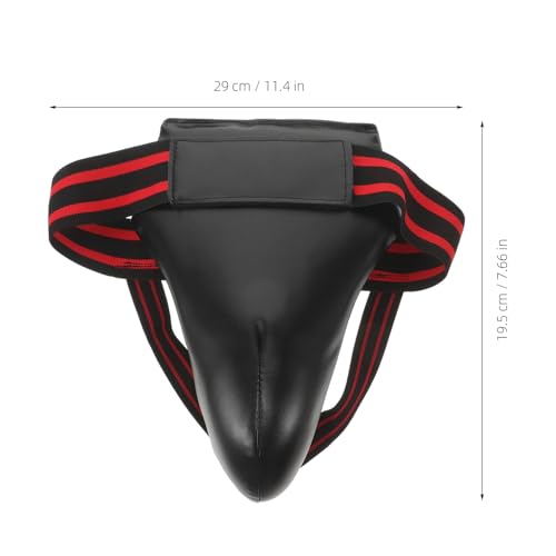 Cabilock Wear-Resistant Groin Protector Breathable Training Crotch Guard Portable Reusable Groin Guard for Taekwondo Muay Thai Boxing Sparring