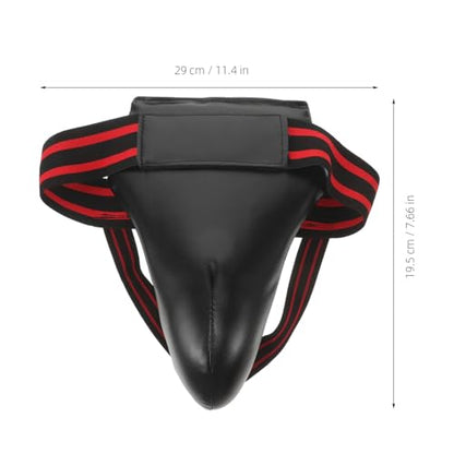 Cabilock Wear-Resistant Groin Protector Breathable Training Crotch Guard Portable Reusable Groin Guard for Taekwondo Muay Thai Boxing Sparring