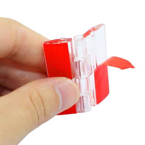 Hitefu Clear Acrylic Hinges, 45x35mm, 12 Pcs | Invisible, Self Adhesive, For Aquarium Lids, Cabinets, Display Stands & DIY Furniture - size: 45*35mm