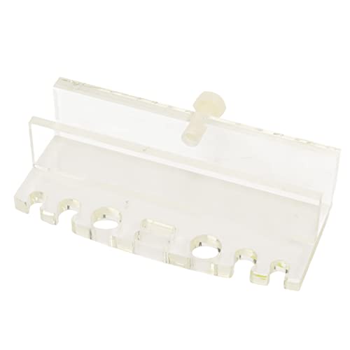Aquarium Tool Holder Wall Mounted | Acrylic Fish Tank Organizer for Water Plant Tweezers/Scissors | Space - Saving Storage Rack with 20mm Thickness Compatibility