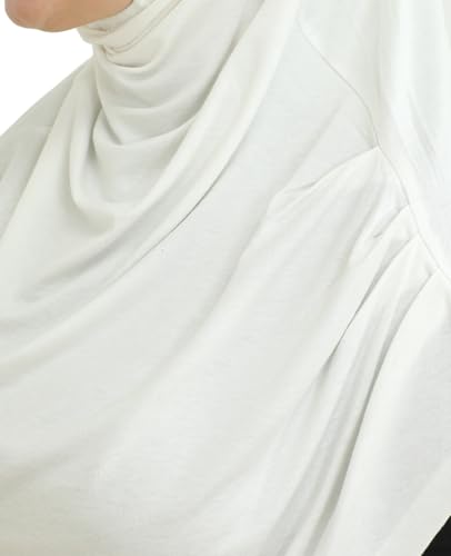 Prien Ready To Wear Hijab For Women, Instant Turban, Soft Muslim Scarf For Prayer, Long Hijabs, Islamic Clothes, Jersey Abaya - color: Cream