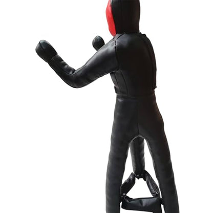 Qianly Grappling Dummy Punching Dummy Unfilled Multipurpose Adults Practical Training Equipment Punching Bag for Karate, 170cm