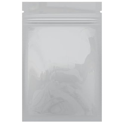Mylar Style Barrier Bags – Zipper w/Heat Seal – 100 Bags (Gloss White/Gloss White, 1 Gram - 3?x4.5?) - color: Gloss White / Gloss White, size: 3x4.5 Inch (Pack of 100)