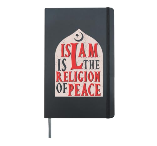 Islamic Is The Religion Of Peace | Quran Allah | Muslim Hardcover Journal, Black