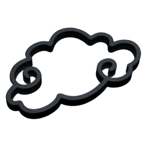 Fish Feeding Portals for Betta & Aquariums | Floating Food Rings & Breathing Windows (Multiple Shapes & Colors) (Cloud - Black) - color: Cloud - Black