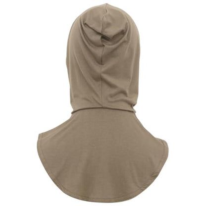dPois Plain Ready To Wear Amira Hijab for Women Soft Muslim One Piece Instant Hijab Headscarf for Daily Wear - color: Hazel