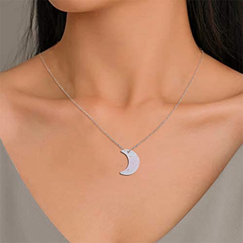 LiQunSweet 100 Pcs Fantasy Lilac Color Glass Charms Glittery Crescent Moon Charms for Earring Bracelet Necklace Jewelry Making - color: Moon Lilac Charms_100 Pcs