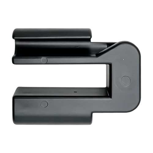 Aquarium Hose Clamp U Shape Tube Mounting Base | Anti-Slip Hose Holder Clip Aquarium for Holder Suction Device Siphon Cleaning Clear Viewing Shop - color: Black