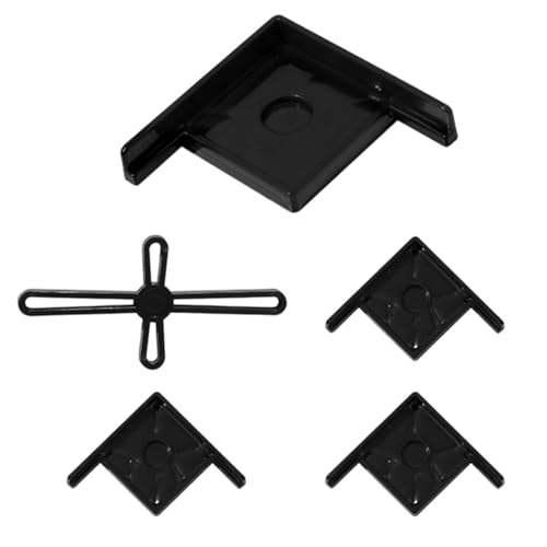 Aquarium Tank Corner Protector, Compact Edge Guard for Fish Tank Base and Stand, Stable Support Pad for Aquarium Corners, Home Tank Setup, Interior Guard, and Scratch Protection (Black) - color: Black