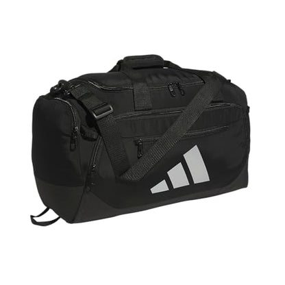 adidas Defender 5 Duffel Bag for Sports, Gym and Travel, Black/Silver Metallic, OSFA - color: Black/Silver Metallic, style: Small (42l)