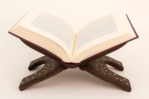 Wooden Hand Carved Holy Book Stand, for Quran, Bible, Gita, Regular
