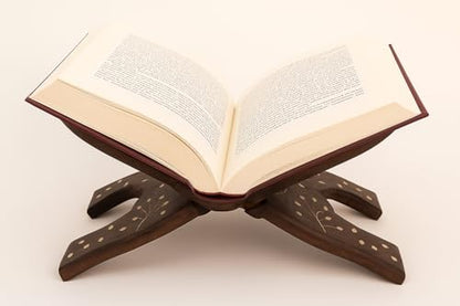 Wooden Hand Carved Holy Book Stand, for Quran, Bible, Gita, Regular