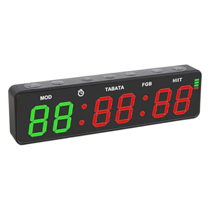 KIMISS Portable Rechargeable Gym Timer with Stopwatch, Magnetic Workout Interval Digital Timer for Home Garage Boxing & Fitness Training