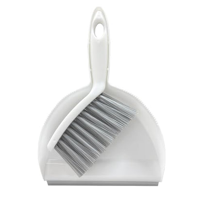 Mini Broom and Dustpan Set Small Dust pan & Brush Set Portable Cleaning Tools for Home Office RV Camping Learning (Grey) - color: Gray
