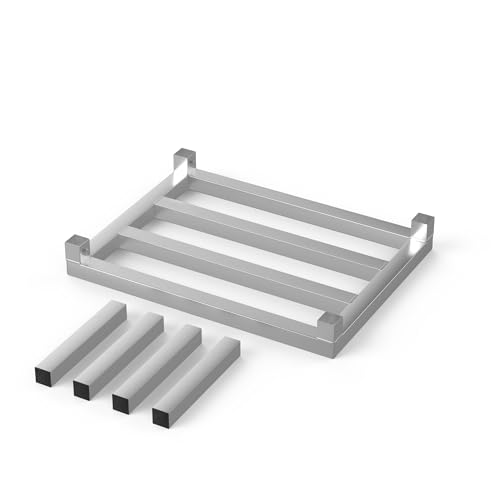 18 in X 24 in. Aquarium Stand | Industrial Style Aluminum Fish Tank Base with Open Frame Design - size: 18 W x 24 L x 12 H