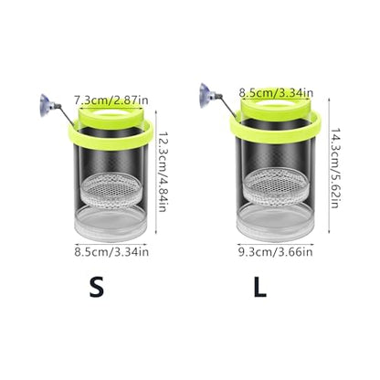 Floating Fish Breeding Box Net Design Safe Fish Habitat Isolation Tanks for Fry Shrimp Easy Setups Compacts - color: Blue, size: L