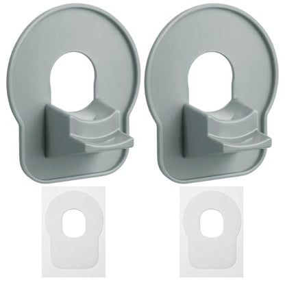 2 Pack Swimming Pool Pipe Holders Plastic Above Ground Swimming Hose Support Brackets with Tape Pool Hose Support Bracket for Preventing Pipes Sagging Accessory