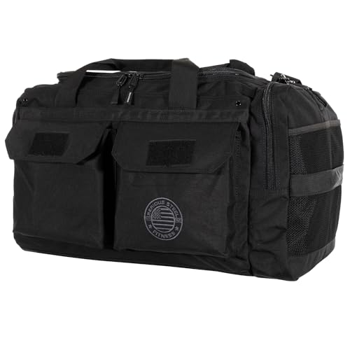 Heavy Duty 1000D Nylon Duffel Gym Bag (Black - Big Bud) - color: Black, style: Duffel Bag (Big Bud)