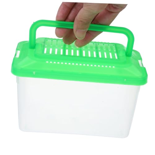 YARNOW 2pcs Portable Handheld Fish Tank Carrier Transparent Breeding Container for Fish Turtles and Small Pets Compact Habitat for and Maintenance