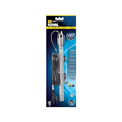 Fluval M 100-Watt Submersible Aquarium Heater – Compact, High-Performance, Reliable Heating For Fresh & Saltwater Tanks - size: M100