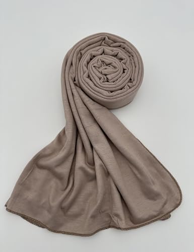 Premium Jersey Hijab Scarf for Women - Muslim Head Scarf - color: Light Mink