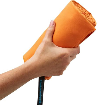 XL 여행용 타월 - 2in1 대형 빠른 건조 엑스트라 소프트 극세사, 13가지 색상, 체육관, 수영 연습, 여행, 배낭여행, 캠핑, RV, 해변, 비상 가방, 기숙사, 작은 집, 밴 또는 캠핑카용 경량 - color: 주황색.