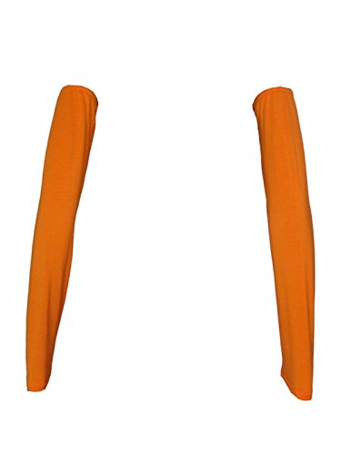 Women's Muslim Modal Arm Stretch Sleeves Cover - color: Orange