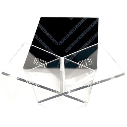 Medium Clear Acrylic Book Stand, 8.7” x 6.3” x 3.6”, Acrylic Book Holder, Open Bookstand for Display and Reading Cookbooks, Art Books, Bibles, Magazines - Home and Office - color: Clear, size: Medium