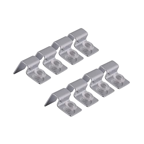 BESPORTBLE 8pcs Stainless Steel Support Bracket for Fish Tank Cover Tank Cover Holder Fixed Clips Clamp Multiple Betta Fish