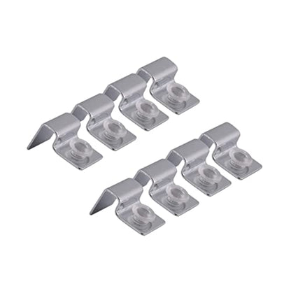 BESPORTBLE 8pcs Stainless Steel Support Bracket for Fish Tank Cover Tank Cover Holder Fixed Clips Clamp Multiple Betta Fish