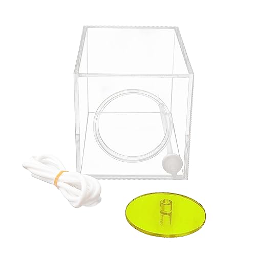 Aquarium Choice Acryli Made Liquid Storage Bucket Doing Pump Reservoir Container (4.25 * 4.25 * 6.5 Inch;1500ml/1.5L（Yellow）) - size: 4.25*4.25*6.5 Inch;1500ml/1.5L（Yellow）