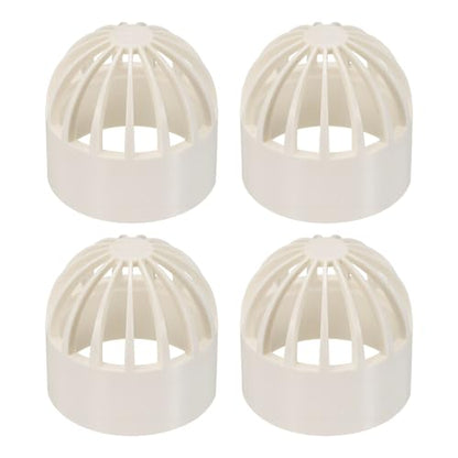 PATIKIL 2 Inch (50mm) Fish Cover Permeable Cap, 4 Pcs PVC Breathable Cap Aquarium Guard Fish Tank Intake Cover, White - color: White, size: 2Inch(50mm)
