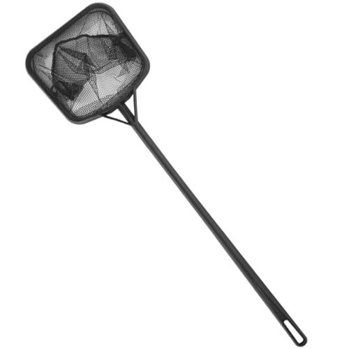 Functional Aquariums Square Fishing Net with Long Handle for Catching Fish Clean Shrimp Tanks Aquariums Tool Aquariums Fish Net Long Handle Aquariums Fish Net Fine Mesh Aquariums Skimming - size: Small