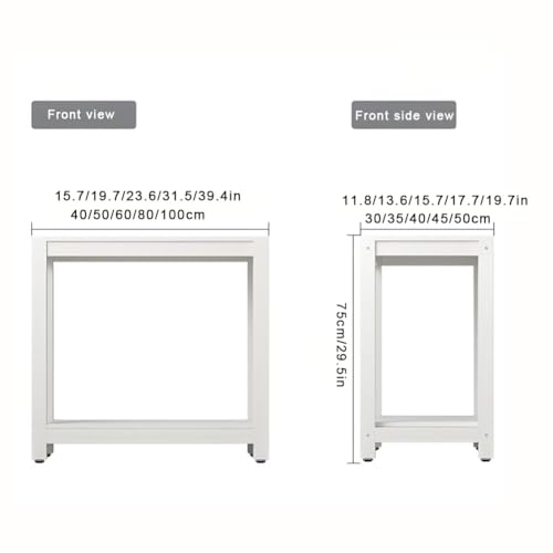 Fish Tank Stand,Metal 2-Tier Fish Stand Cabinet - Heavy-Duty Load-Bearing Rack Shelf for Home Storage, Durable Bracket Organizer for Aquariums and Fish Supplies - size: 40x30x75cm