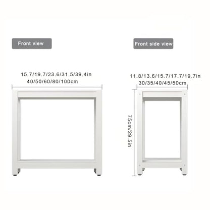 Fish Tank Stand,2-Tier Metal Fish Stand Rack - Sturdy Home Storage Cabinet Shelf Bracket for Aquariums, Plants, and Decor - Durable & Stylish Organizing Solution - size: 80x45x75cm